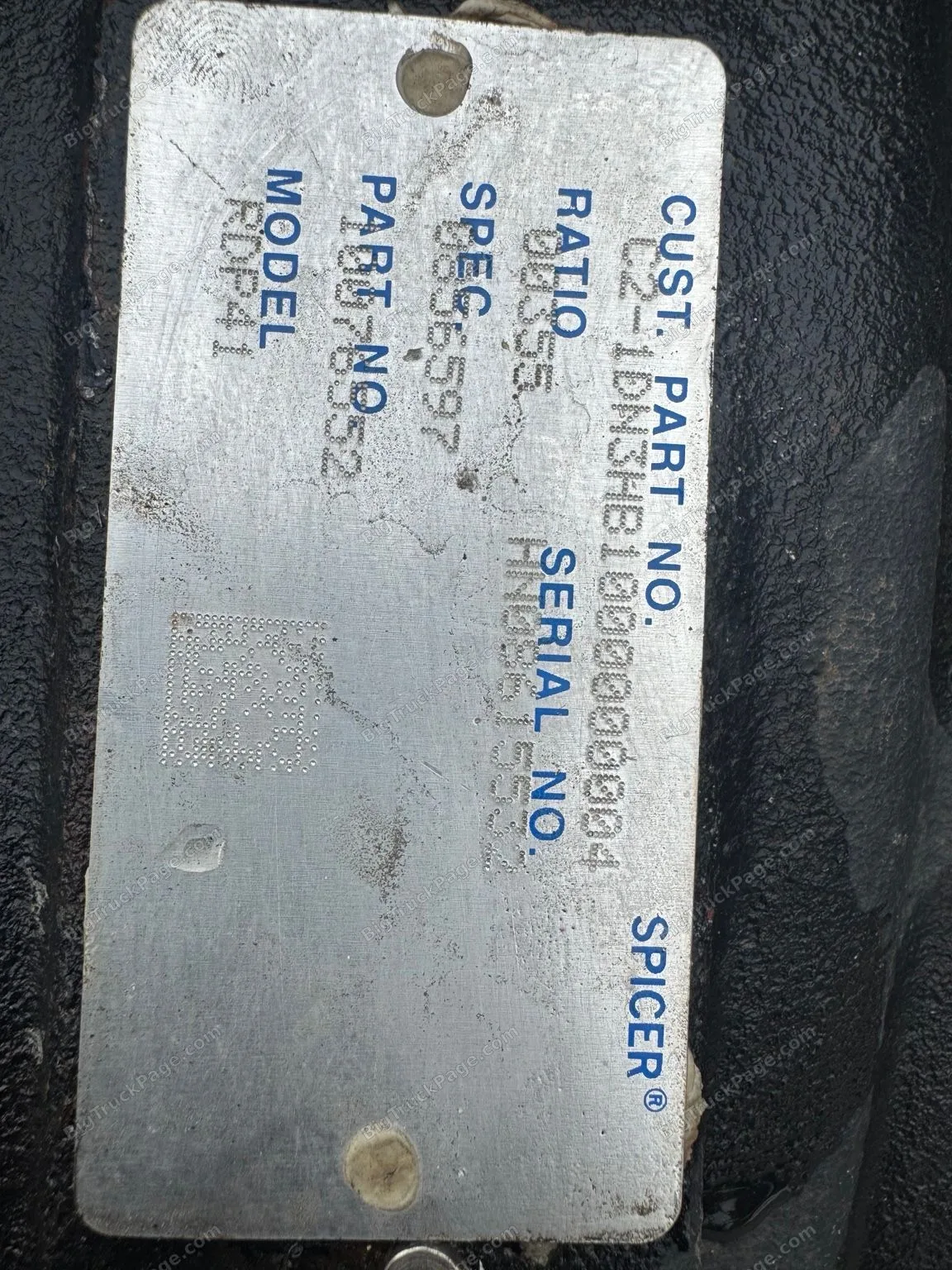 2025 Kenworth T880 Spicer RSP41 Rear Rear Axle 3.55 Ratio 19K OEM (used) — photo 6 in Strafford, MO | BigTruckPage.com