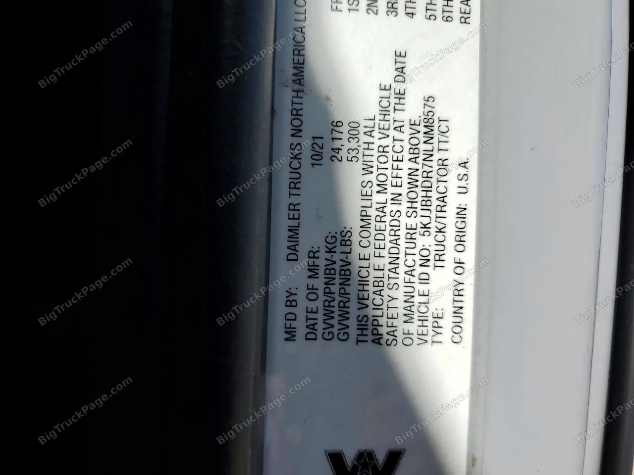 2022 WESTERN STAR 5700 — photo 10