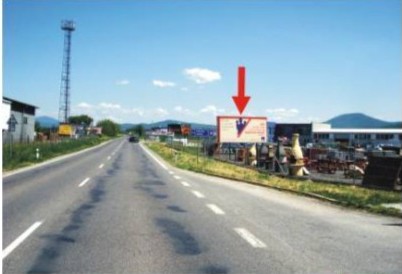 Billboard Čakajovce - Topolčianska ulica, smer Topolčany - Billboard na prenájom v Topolčianska ul. cesta 1.triedy smer Topolčany