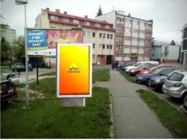 Citylight Nitra - Piaristická, pri parkovisku - Citylight na prenájom v Piaristická Pri parkovisku na rohu ulíc Piaristickej a Mariánskej, smer od Centra Centrum