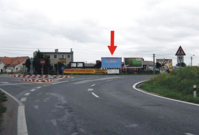 Billboard Čakajovce - Topoľčianska ul. - Billboard na prenájom v Čakajovce, Topoľčianska ul. cesta 1.triedy z Nitry smer Topoľčany, Prievidza, ZA