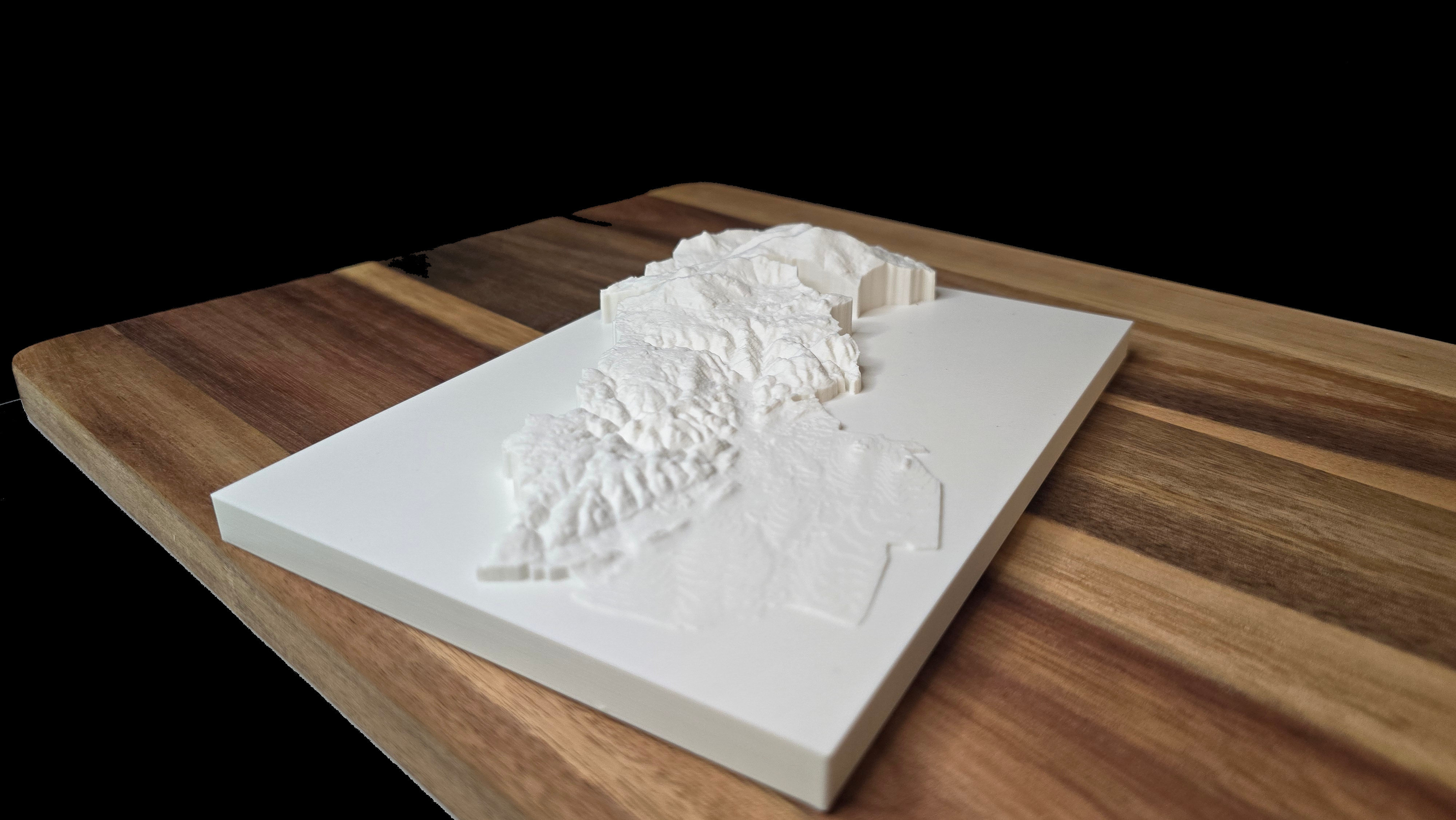 Wernigerode und Brocken Relief