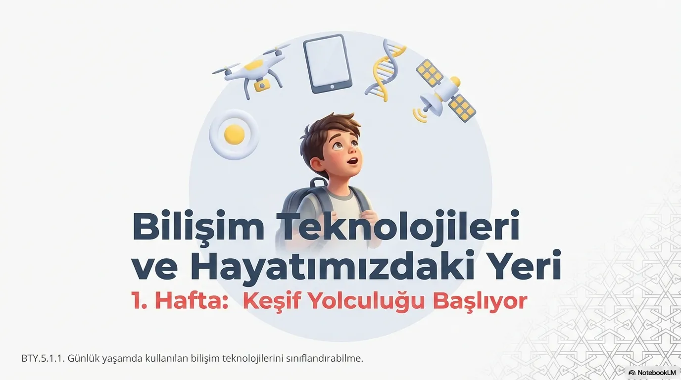 1. Hafta: Bilişim Teknolojilerinin Hayatımızdaki Yeri