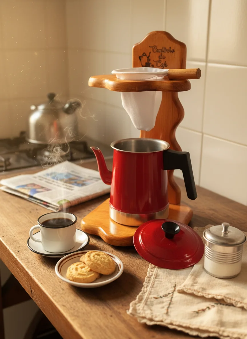 Cafeteira Cantinho do Café — Modelo Completo