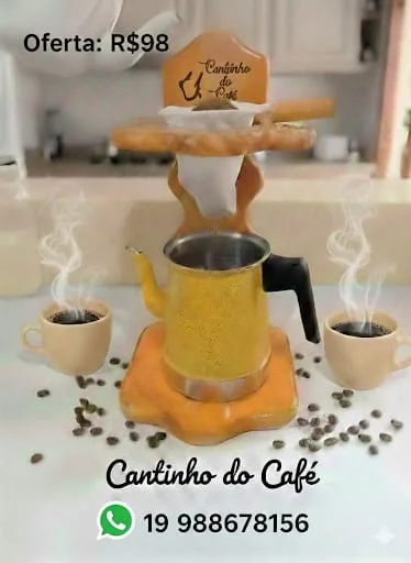Cafeteira Cantinho do Café — Modelo Completo — foto 12