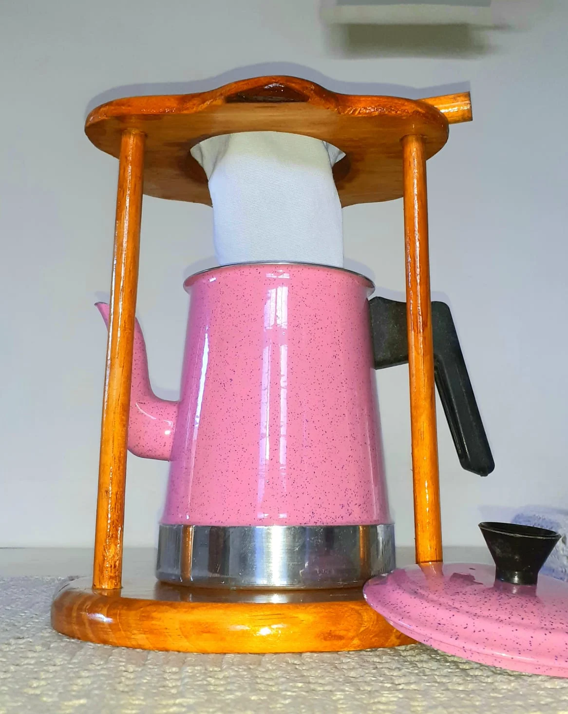 Cafeteira Retrô — Suporte Simples — foto 4
