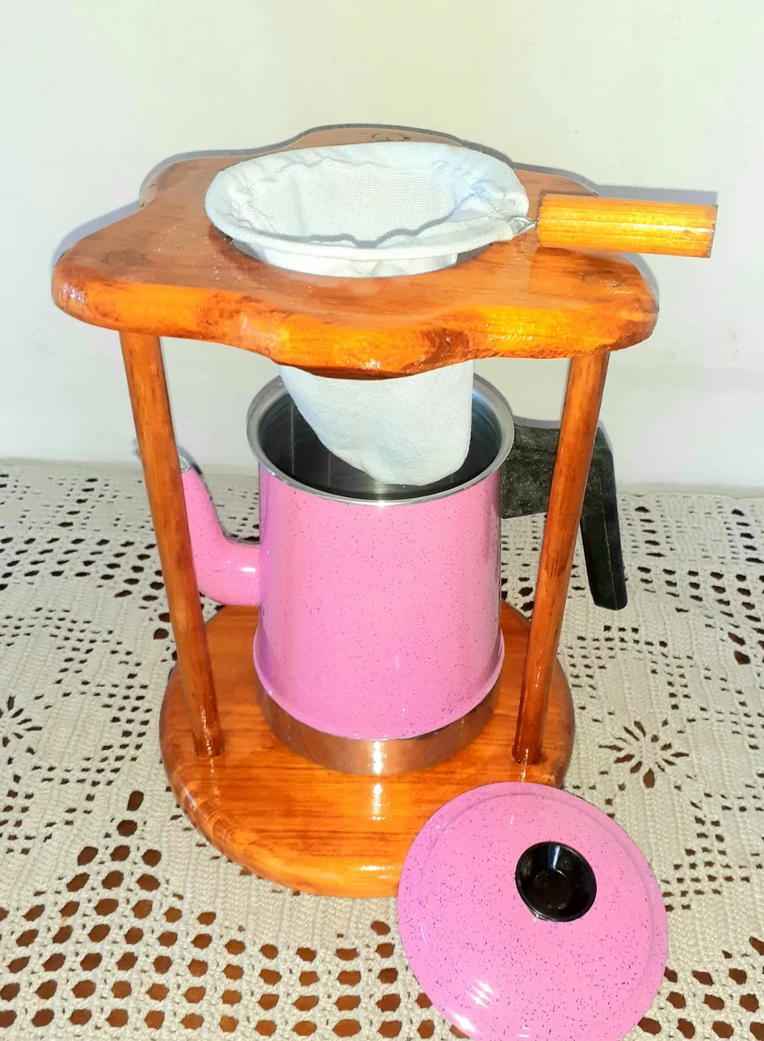 Cafeteira Retrô — Suporte Simples — foto 12