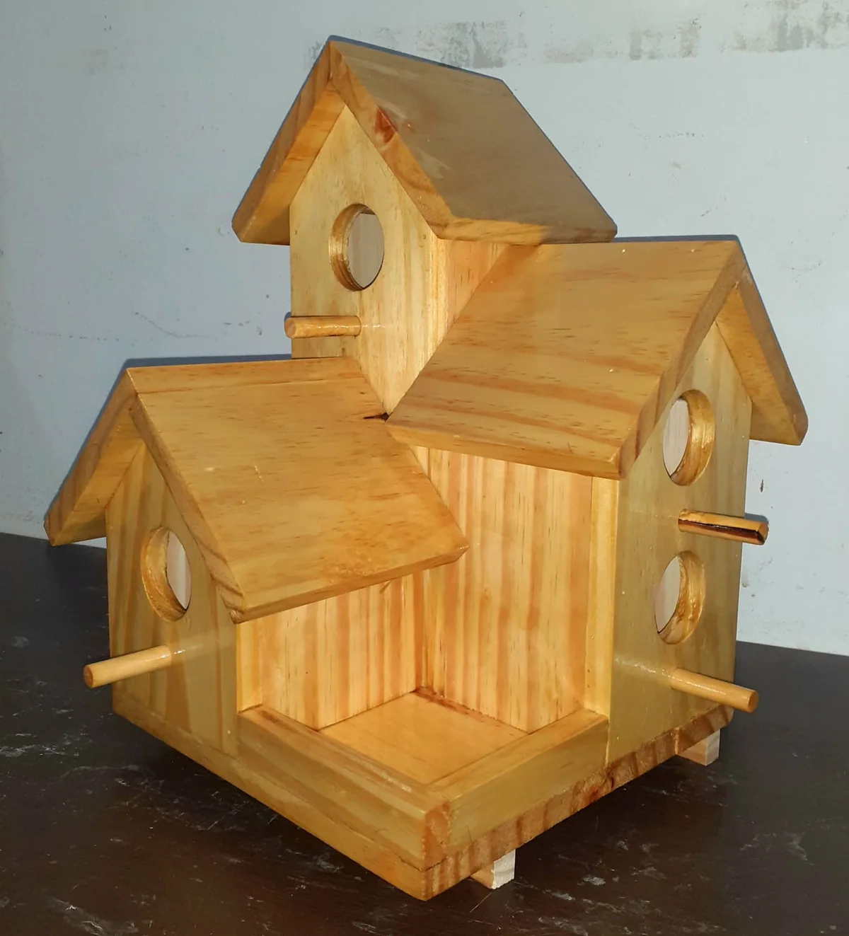 Casinha Múltipla para Pássaros (3 quartos) — foto 3
