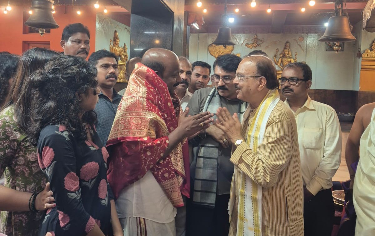 ಕುದ್ರೋಳಿ ಶ್ರೀ ಗೋಕರ್ಣನಾಥ ದೇವಸ್ಥಾನಕ್ಕೆ ಕೇರಳದ ಅಬಕಾರಿ ಸಚಿವ ಎಂ. ಲಿಜು ಭೇಟಿ