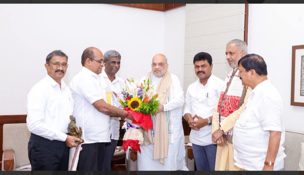 ಅಕ್ರಮ ಅಡಿಕೆ ಆಮದು ತಡೆಗೆ ಕೇಂದ್ರ ಗೃಹ ಸಚಿವ ಅಮಿತ್ ಶಾ ಭೇಟಿ: ಸಂಸದರ ತಂಡದಿಂದ ಮನವಿ