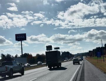 E/S I-75 @ MM 319.3 N/F LEFT HAND READ