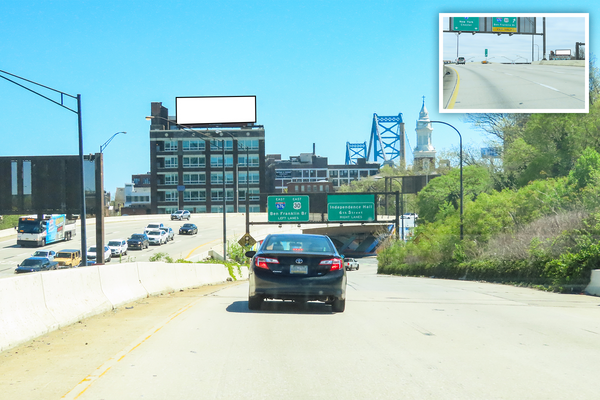 I-676 Vine St Xwy SS 500ft W/O 5th St F/W - 1