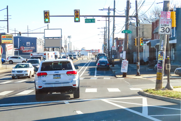 Lancaster Av NS 25ft W/O 55th St F/W - 1