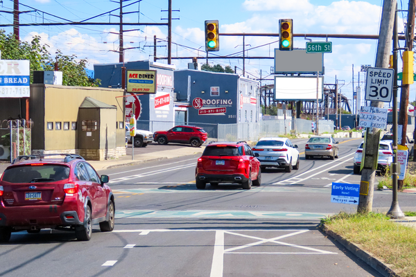 Lancaster Av NS 25ft W/O 55th St F/W - 2