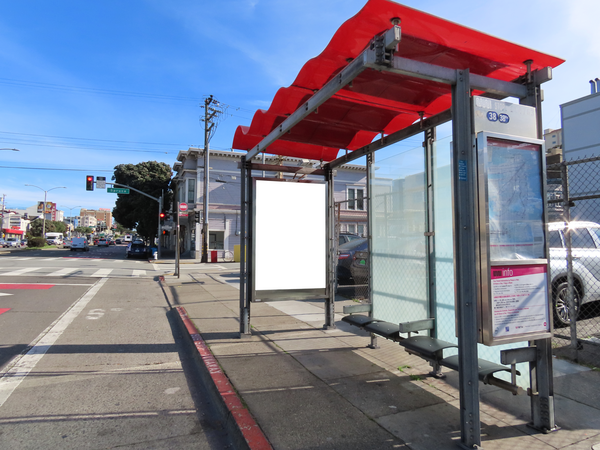 Geary Blvd SS 66ft W/O Spruce St F/W - 1