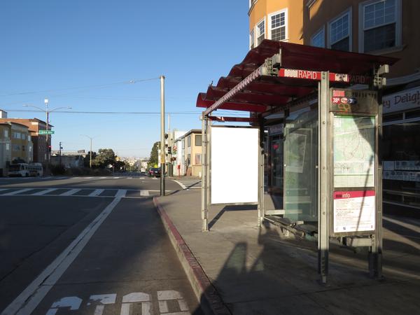 Geary Blvd SS 71ft W/O 33rd Ave F/W - 1