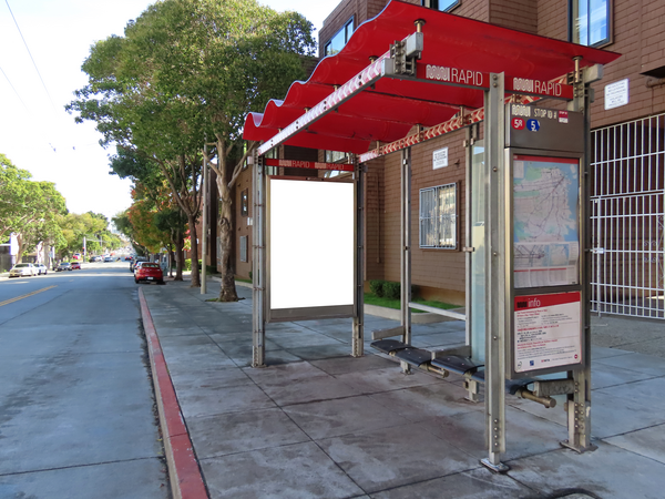 McAllister St SS 61ft E/O Fillmore St F/W - 1