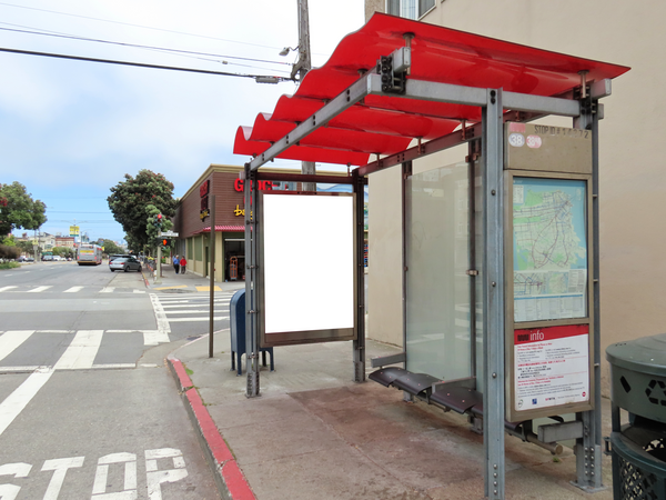 Geary Blvd SS 54ft W/O 28th Ave F/W - 1