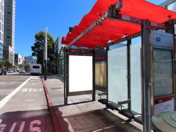 Mission St SS 41ft E/O 8th St F/W - 1