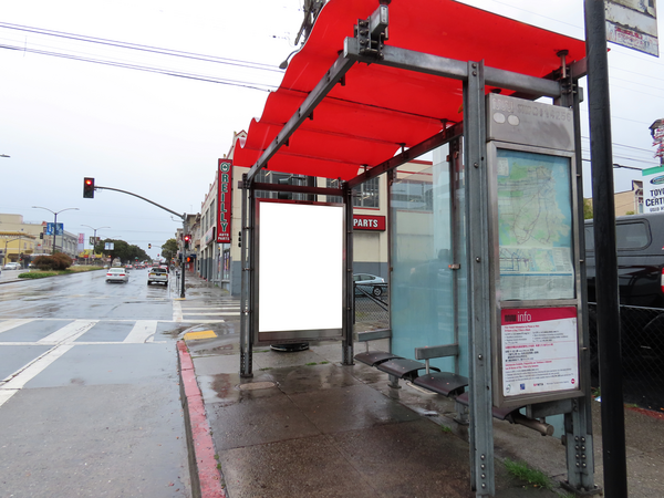 Geary Blvd SS 48ft W/O 3rd Ave F/W - 1