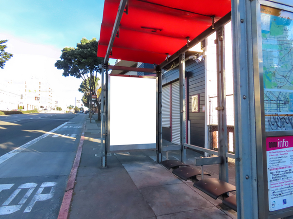Geary Blvd SS 59ft E/O Collins St F/W - 1
