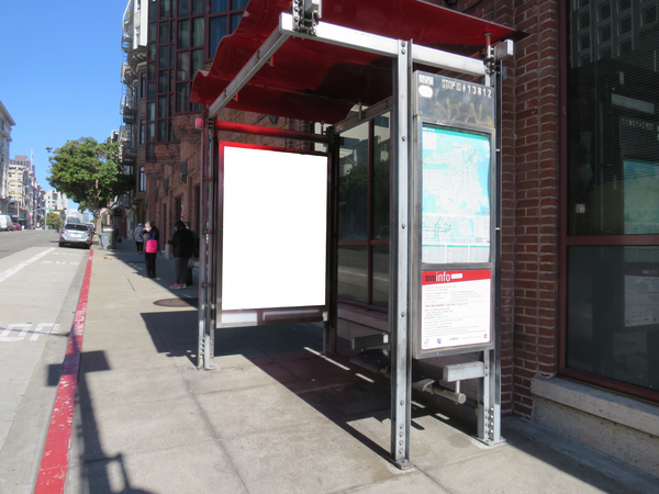 Bush St SS 80ft E/O Hyde St F/W - 1