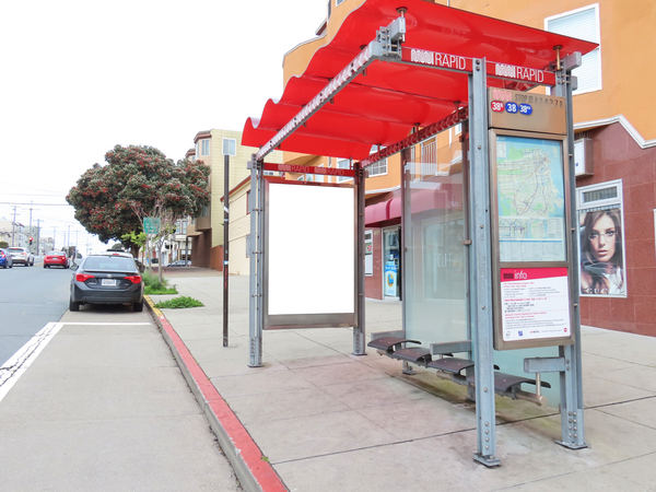 Geary Blvd NS 87ft W/O 33rd Ave F/E - 1