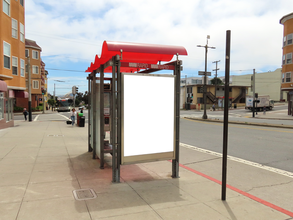 Geary Blvd NS 87ft W/O 33rd Ave F/W - 2