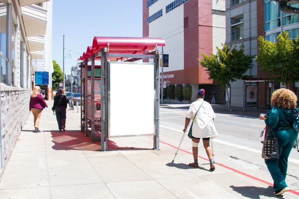 Sutter St NS 20ft E/O Divisadero St F/W - 2