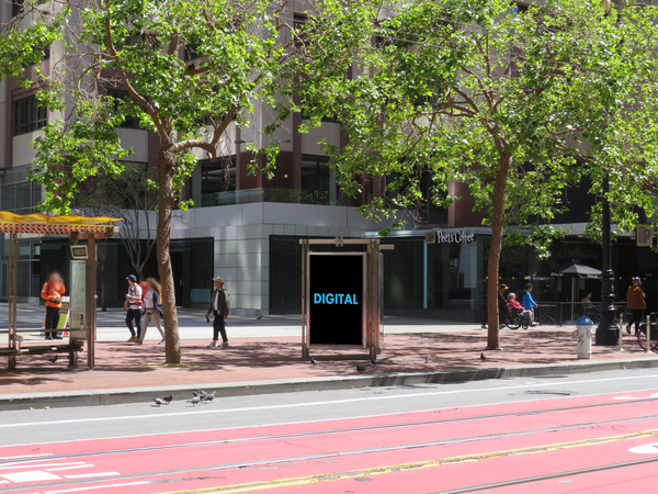 Market St SS 223ft E/O 4th St (K) F/NE - 2