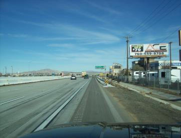I-15 EL 1300' S/O BEAR VALLEY ROAD