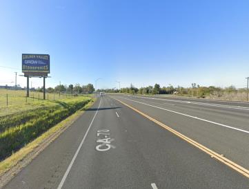 Hwy 70 EL 200' n/o Palermo Rd FN