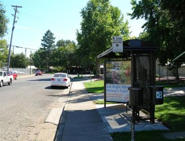West side of Hickory St, 100' north of W 7th St