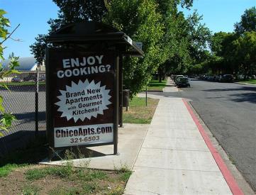 East side of Oleander Ave, 80' south of E Francis Willard