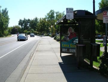 West side of Vallombrosa Ave, 100' south of Memorial Way