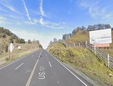 Hwy 101 EL 1320' n/o Largo Rd (Approx 6 miles s/o Ukiah) FS
