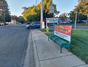 West side of Plumas St, 1000 north of Bird St