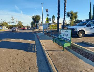 East side of Clark Ave, 200' south of Julie Dr