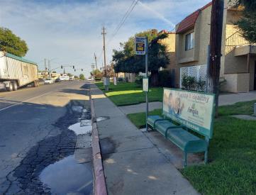 East side of Ramirez St, 30' north of 11th St