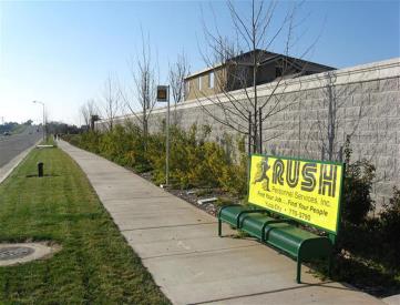 North side of Erle Rd, at Centertown Walkway Access