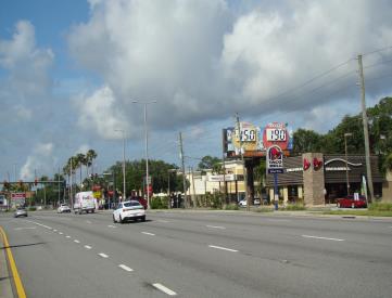 International Speedway Blvd. 100' e/o Fentress - N/S, W/B