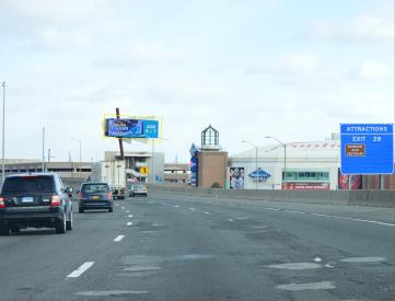 I-95 n/b @ Total Mortgage Arena N/O Rt 8 Connector ES, Bridgeport FS
