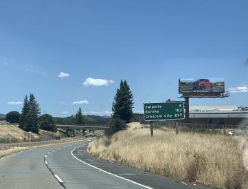 Hwy 101 EL 6000' s/o Lake Mendocino Dr FS