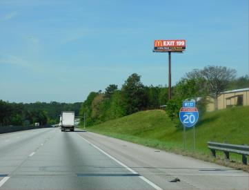 I-20 N/L .6 mile W/O Exit 210 - Heflin (AL-55)