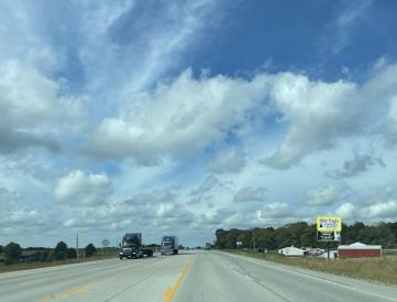 HWY 62, .136 miles east of Old Liberty Rd.-Top
