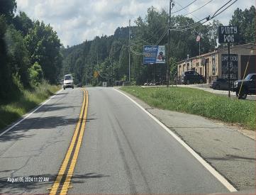 W/S HWY 101 4679' N/O MP 7 N/F OUT