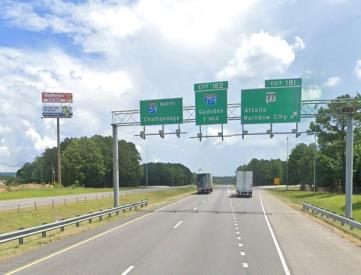 I-59 W/L .2 MI.S/O AL 77 EXIT 181(T)S/F