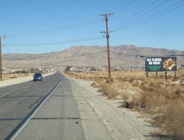 FIRST ST  EL .17 MI N/O FORT IRWIN ROAD