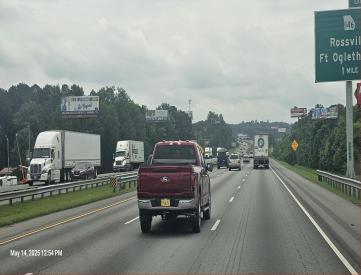 E/S I-75 1000' S/O GA/TENN LINE N/F