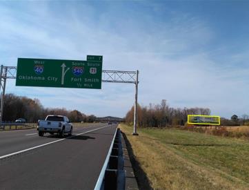 I-40 N/S, 0.50 mi E/O I-540, Van Buren, AR, WB, E/F